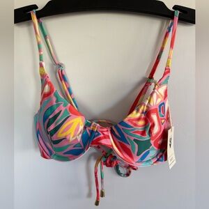 NWT Kenny Flowers The Colombia Underwire Bikini Top Size Medium